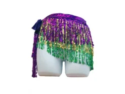 KBW Global Corp Mardi Gras Sequin Belt