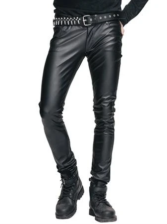 Western Fashion Decades Black Pleather Pants 3 Western Fashion Decades Black Pleather Pants