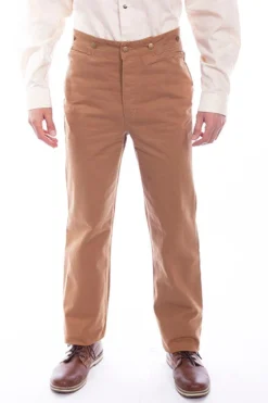Scully Range Wear Steampunk & Victorian Tan Cotton Canvas Pants