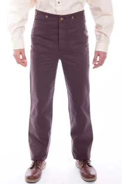 Scully Range Wear Steampunk & Victorian Walnut Cotton Canvas Pants
