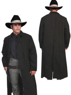 Scully Range Wear Canvas Duster In Black Or Natural