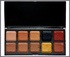 European Body Art EBA Palette Alcohol Dark Skin Tone
