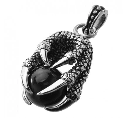 AABStyle Necklaces & Earrings Pendant Stainless Steel Dragon Claw W/Marble 3 AABStyle Necklaces & Earrings Pendant Stainless Steel Dragon Claw W/Marble