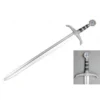 Top Quest Inc. 41" Medieval Foam Sword W/Metallic Chrome Finish