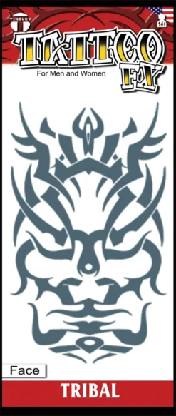 Tinsley Transfers Tattoos & Tattoo Effects Tribal Face