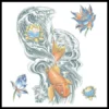 Tinsley Transfers Koi X-Large Tattoos & Tattoo Effects