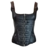 Vance Leather Corsets & Corset Dresses Corset Leather 6 Buckle Zipfront Tank
