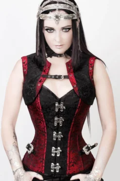 The Corset Company Overbust Red-Black W-Belt & Jacket Corsets & Corset Dresses