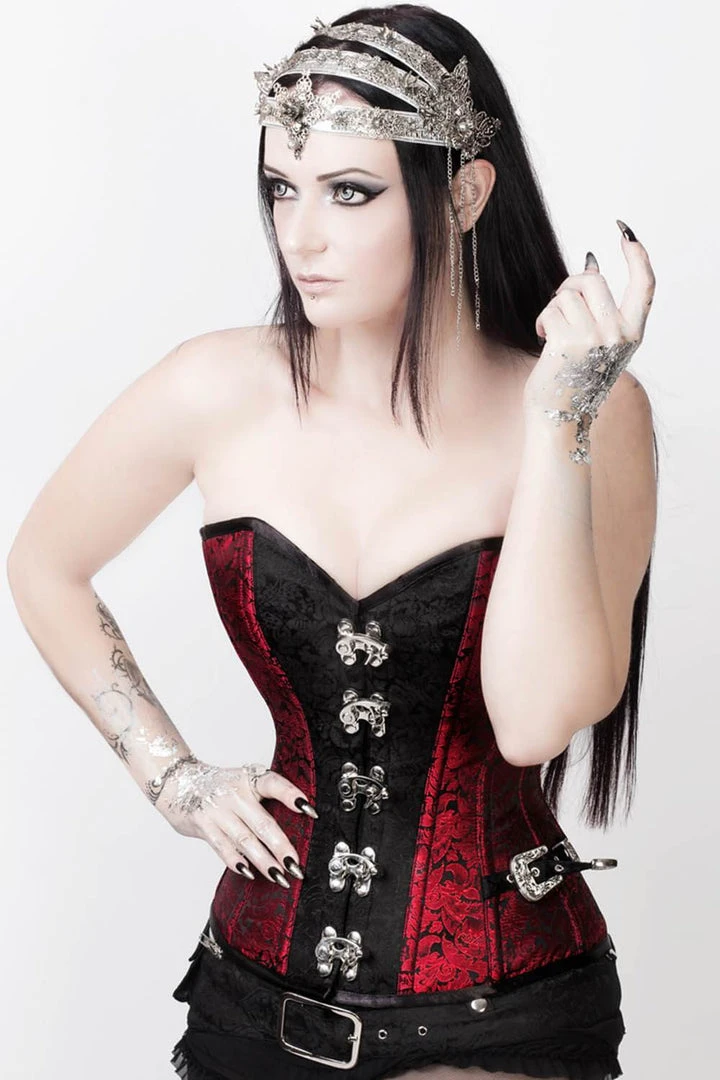 The Corset Company Overbust Red-Black W-Belt & Jacket Corsets & Corset Dresses 5 The Corset Company Overbust Red-Black W-Belt & Jacket Corsets & Corset Dresses