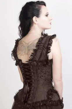The Corset Company Corsets & Corset Dresses Overbust Brown Lace Victorian Corset