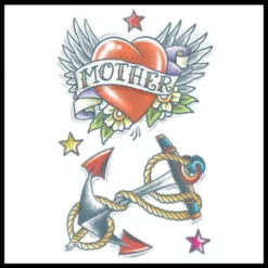 Tinsley Transfers Tattoos & Tattoo Effects 1950 Heart/Anchor