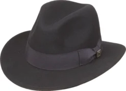 LTC Trading Corp Black Wool Fedora Fedoras, Homburgs & Pork Pies
