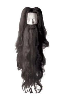 Garland Beauty Products Black Wizard Wig & Beard Extra Long BLK