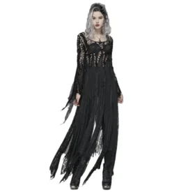 Western Fashion Dress Gothic Black Web