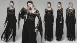 Western Fashion Dress Gothic Black Web