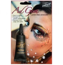 Mehron AdGem Latex Free Adhesive W/Crytals Adhesives & Removers