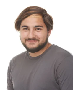 West Bay Grey & White Bald Man "Comb Over" Wig