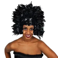 Zucker Burlesque Headdress Sequin And Feather