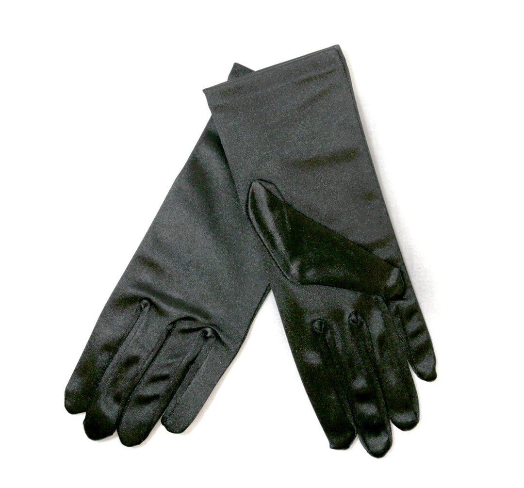 Young's Trading Wrist Length Satin Gloves 9" 3 Young's Trading Wrist Length Satin Gloves 9"