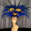 Boa Novelty Feather Burlesque Camilla Golden Night Showgirl Headpiece