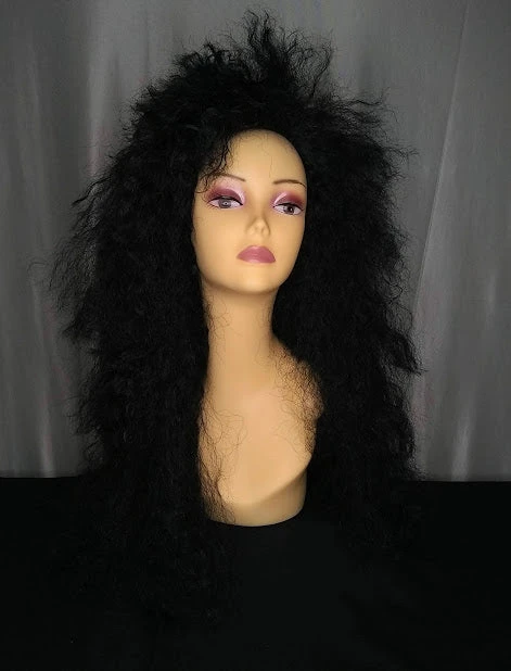 West Bay Black Heavy Metal Wig 4 West Bay Black Heavy Metal Wig