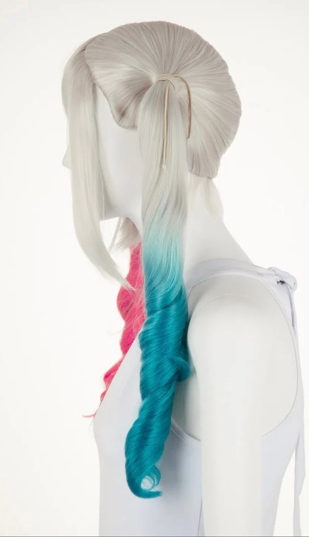 Arda Wigs Quinn Teal And Pink Pig Tails 3 Arda Wigs Quinn Teal And Pink Pig Tails