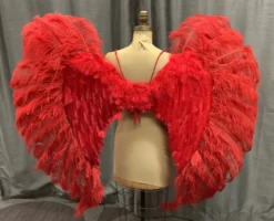 Boa Novelty Feather Angel Wings In Black, White, Or Red 16 Boa Novelty Feather Angel Wings In Black, White, Or Red