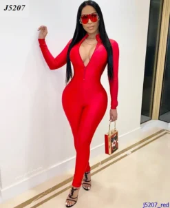 Lets Go Apparel Bodysuits Bodysuit High Neck Zip Front