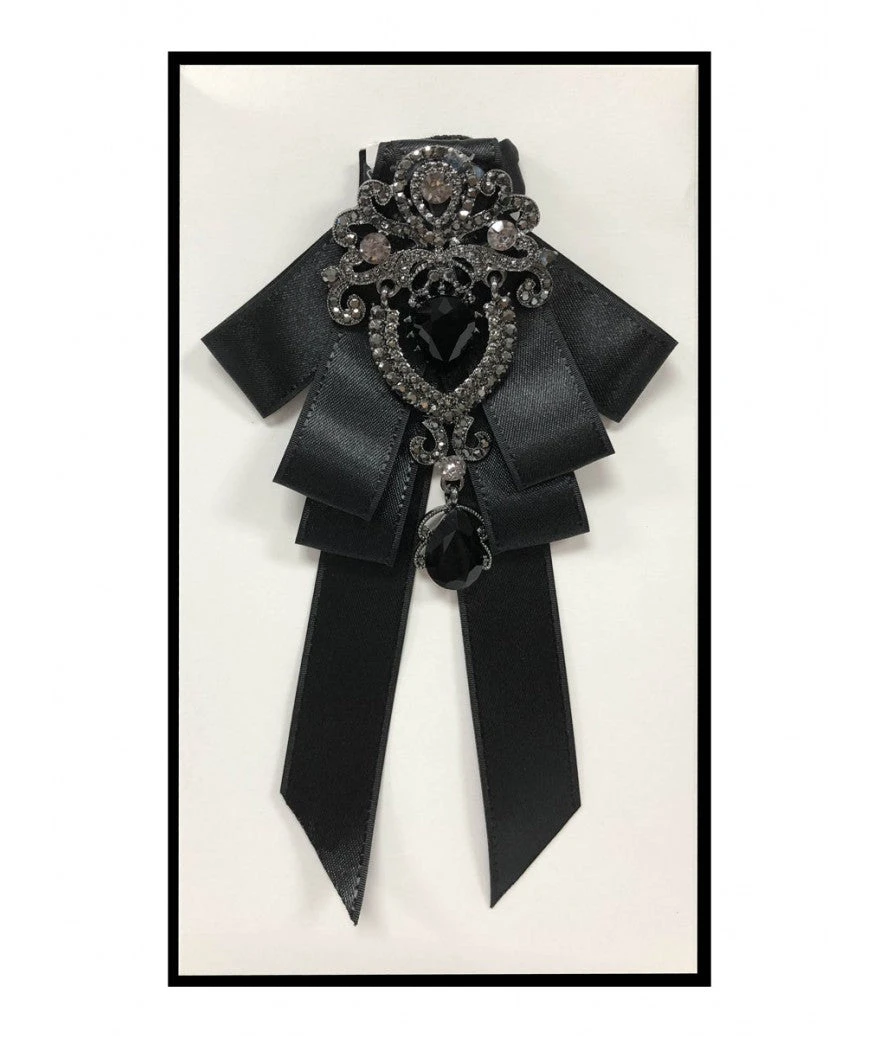 Brand Q, Inc Ribbon Bow Tie W/ Brooch 3 Brand Q, Inc Ribbon Bow Tie W/ Brooch