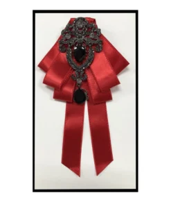 Brand Q, Inc Ribbon Bow Tie W/ Brooch