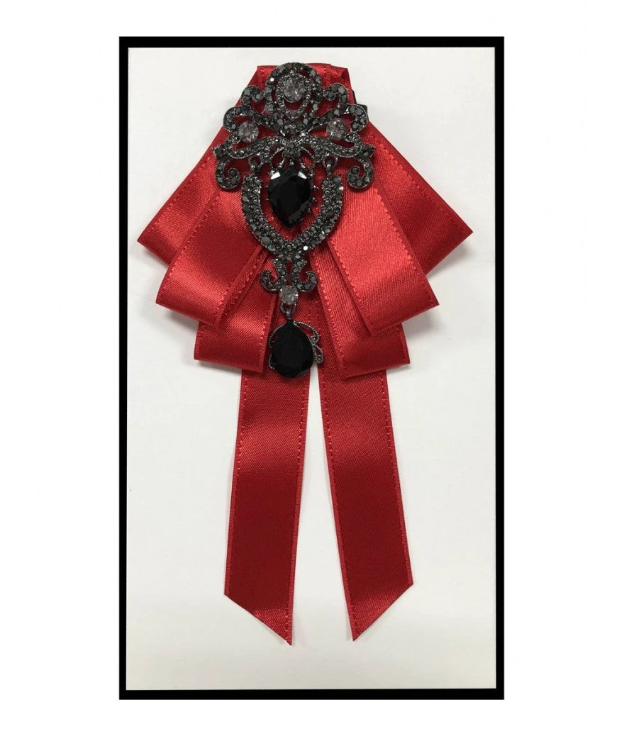 Brand Q, Inc Ribbon Bow Tie W/ Brooch 4 Brand Q, Inc Ribbon Bow Tie W/ Brooch