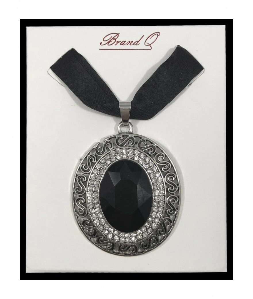 Brand Q, Inc Brooch Bow Tie W/ Jewel Pendant Black Body Jewelry & Brooches 3 Brand Q, Inc Brooch Bow Tie W/ Jewel Pendant Black Body Jewelry & Brooches
