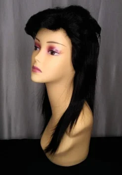 Alicia International Joe Mullet Wig Black