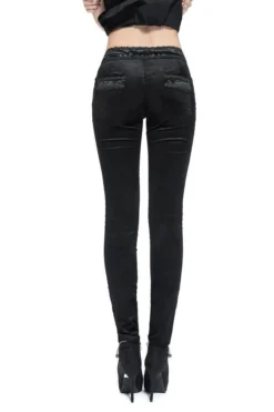 Pentagramme Gothique Decades Pant Velvet Black