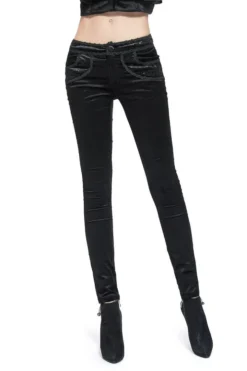 Pentagramme Gothique Decades Pant Velvet Black