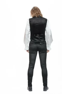 Pentagramme Gothique Pant Gothic Velvet Black