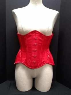 The Corset Company Underbust Red Satin Curvy Waist Trainer