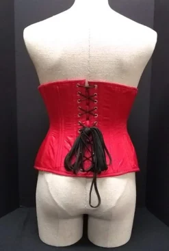 The Corset Company Underbust Red Satin Curvy Waist Trainer