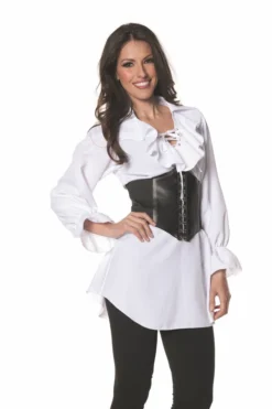 Charades Ladies Lace Up Pirate Shirt Pirate & Medieval/Renaissance