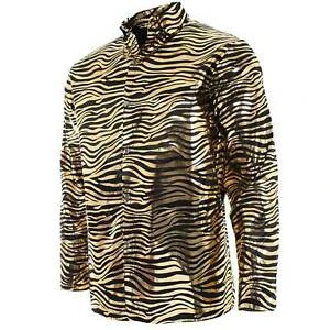 Underwraps Plus Size Tiger Print 70's Shirt 3 Underwraps Plus Size Tiger Print 70's Shirt