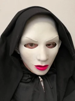 Zagone Studios LLC Satan's Sister UV Glow Evil Nun Latex Face Mask 5 Zagone Studios LLC Satan's Sister UV Glow Evil Nun Latex Face Mask