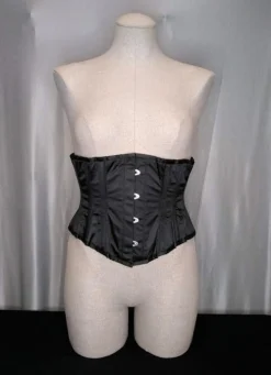 The Corset Company Corsets & Corset Dresses Corset Underbust Black Satin