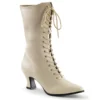 Pleaser Women's Shoes Boot Victorian Cream
